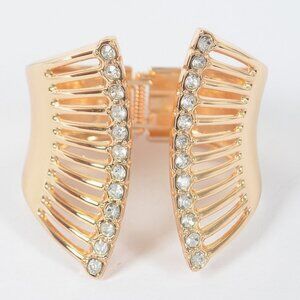 Metal Spring Hinge Cuff Bracelet